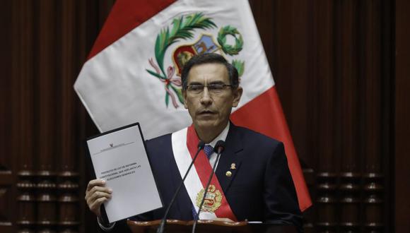 El presidente Martín Vizcarra disolvió el Congreso y las reacciones de los partidos políticos se muestran divididas. (Foto: GEC)