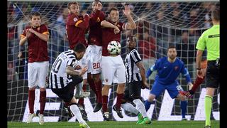 La Juventus empató con la AS Roma con golazo de Carlos Tevez