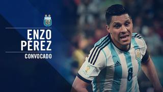Selección argentina: Enzo Pérez fue convocado en reemplazo del lesionado Lanzini