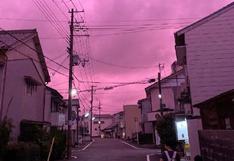 Residentes de Tokio comparten impresionantes fotografías del cielo ad portas de la llegada del tifón Hagibis 