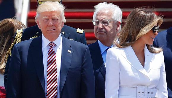 Donald Trump y Melania Trump a su llegada a Israel. (Foto: AFP)