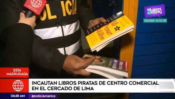 El fiscal David Tapia informó que estas operaciones continuarán con el fin de acabar con la piratería e informalidad. (Foto: Captura 'América Noticias')