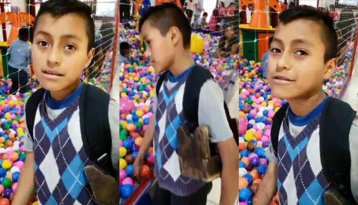 En Bolivia, un niño trabajador de la calle miraba con ilusión hacia una piscina de pelotas hasta que apareció un héroe anónimo para ayudarlo. El video llegó a Facebook y no tardó en volverse viral. (Foto: Captura)