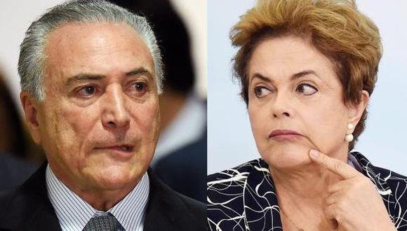 Temer: Derechos políticos de Dilma son una "pequeña" vergüenza