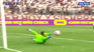 Atajada monumental: Saravia evita el gol de Universitario sobre Alianza | VIDEO