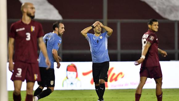 Luis Suárez no pudo con la defensa de Venezuela y su selección empató 0-0 en la fecha 8 de las Eliminatorias Qatar 2022.