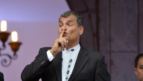 El expresidente de Ecuador, Rafael Correas. AFP