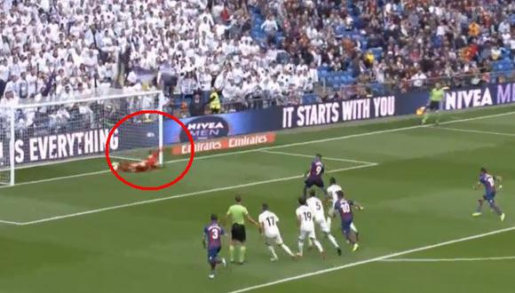 Real Madrid vs. Levante: Courtois casi detiene el penal del 2-0 de la visita | VIDEO. (Foto: Captura de pantalla)