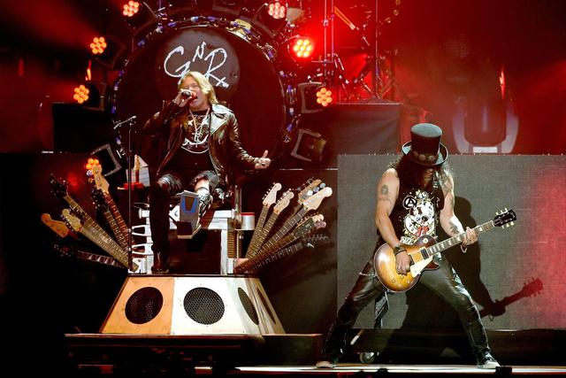 Guns N Roses vuelve a Perú, con Axl Roses y Slash, en 2020. Será la tercera vez que la banda pise suelo patrio. Foto: AFP.