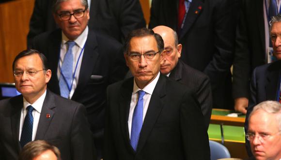 Martín Vizcarra participa de la Asamblea General de las Naciones Unidas en Nueva York. (Foto: Presidencia)