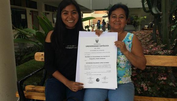 Después de estudiar becada la educación universitaria, Katherine acaba de ganar otra beca del Pronabec para estudiar una maestría en la Universidad de Queensland, Australia.(Foto: Difusión)