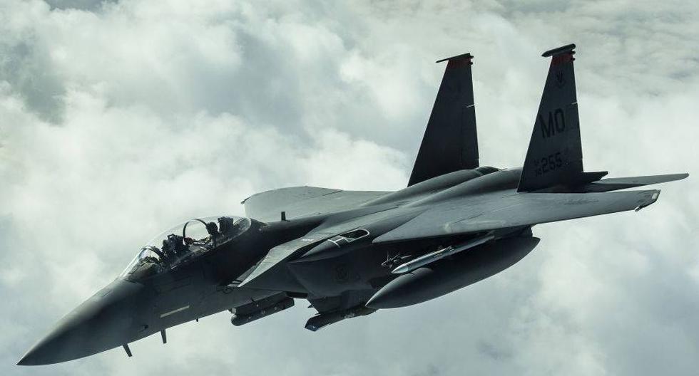 Un avión F-15 de Estados Unidos en operación contra ISIS. (Foto: US Air Force)