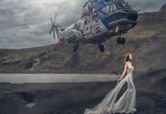YouTube: helicóptero arruinó la sesión de fotos de una solemne novia 