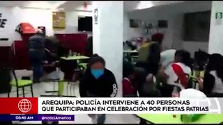 Arequipa: detienen a 40 personas que bebían y bailaban en toque de queda