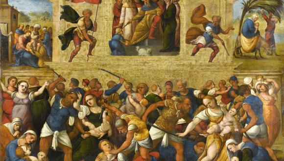 La Masacre de los Inocentes, de Lodovico Mazzolino, 1510-1530. (Getty Images).