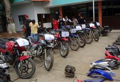 Satipo: PNP desarticula banda dedicada a robar motos 