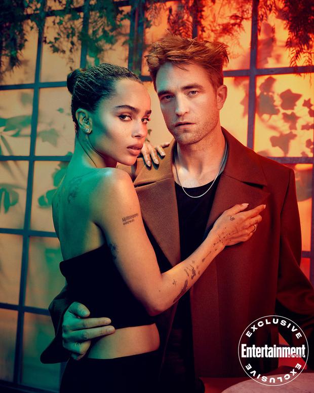 Robert Pattinson and Zoe Kravitz for Entertainment Weekly.  Photo: Entertainment Weekly