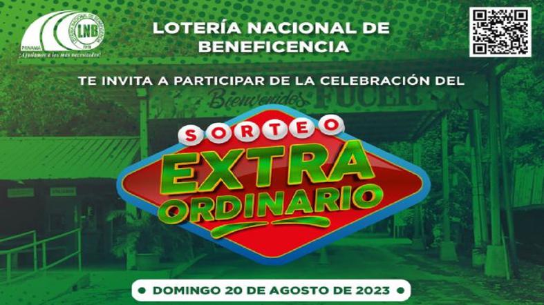 RESULTADOS | Lotería Nacional de Panamá - Sorteo Extraordinario del domingo 20 de agosto
