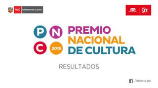 Premio Nacional de Cultura 2019: Conoce a los ganadores de la reciente edición 
