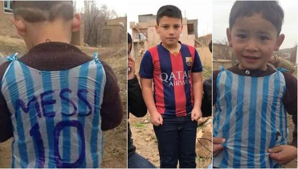 Messi: dos niños reclaman ser el protagonista de esta foto