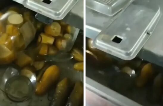 There were also pickled cucumbers in the kitchen cupboards.  (Video capture).