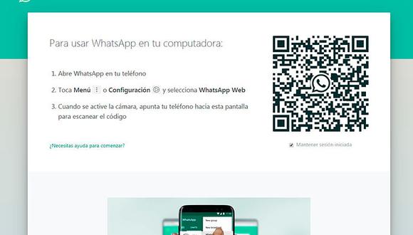 WhatsApp Web es una gran herramienta para quienes trabajan en computadoras. (Foto: captura referencial)