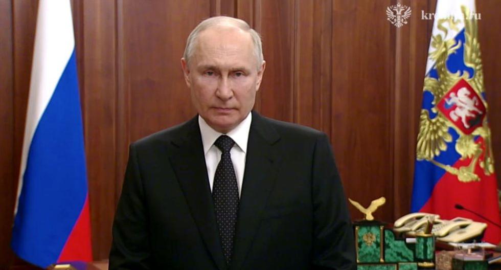 El presidente ruso Vladimir Putin se dirigió a la nación en un discurso televisado. (Foto: AFP)