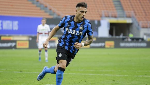 Lautaro Martínez anunció que se quedará en el Inter de Milán. (Foto: AP)