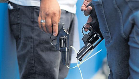 El plazo para regularizar las armas de fuego vence el jueves 19 de julio. (Juan Ponce / El Comercio)