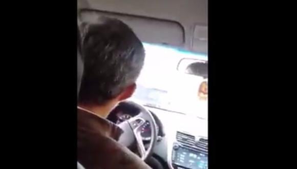 Usuario de Uber denunció que fue golpeado por chofer [VIDEO]