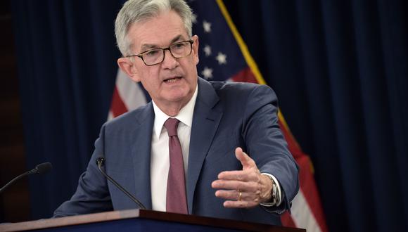 Jerome Powell, presidente de la Fed, brindó hoy una conferencia de prensa en donde dio los anuncios en política monetaria. (Foto: AFP)