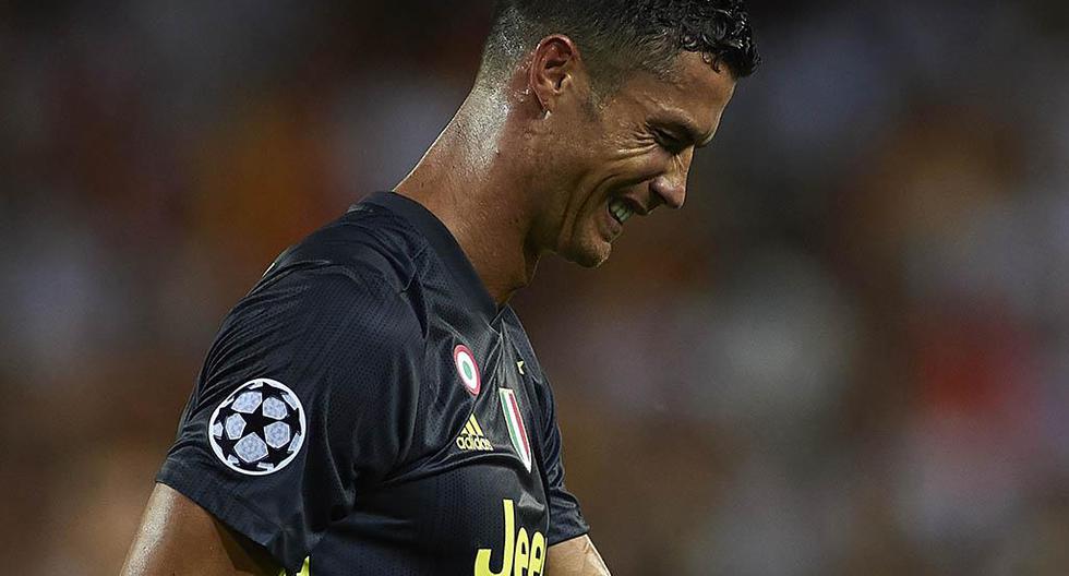 Cristiano Ronaldo jugó 29 minutos en el campo de Mestalla por Champions League | Foto: Getty Images