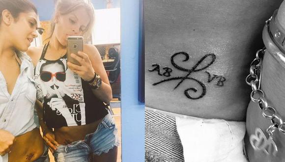 Alejandra Baigorria y Vania Bludau se tatuaron sus iniciales