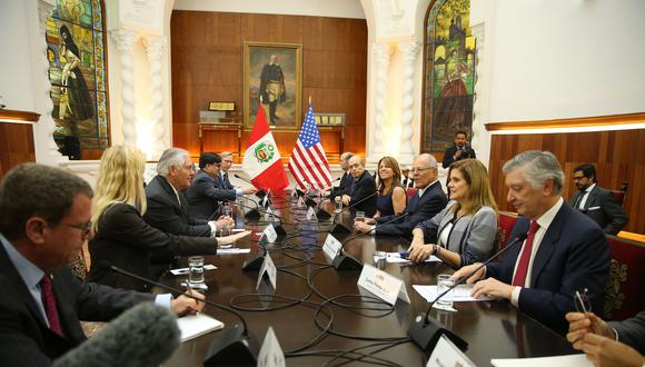 Aráoz dijo que Tillerson no condicionó la asistencia del mandatario estadounidense, Donald Trump, a la cumbre a no la presencia de Maduro. (Foto: Presidencia)