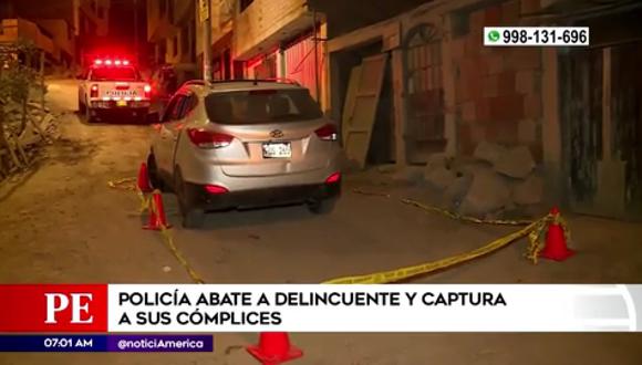 Abaten delincuente en Villa María del Triunfo. (Foto: América Noticias)
