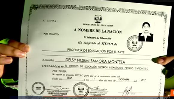 Ministra de Educación indicó que se retirarán a docentes que presentaron documentos falsos. (Foto: Captura/Latina)