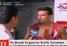 Christian Domínguez le responde a Karla Tarazona y le lanza fuerte advertencia