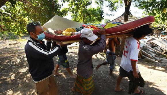 Indonesia: Potente terremoto de magnitud 7,0 deja casi 100 muertos. (Foto: AFP)
