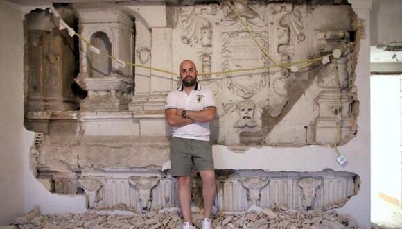 España: Hombre que renovaba su casa descubrió fachada renacentista del siglo XIV