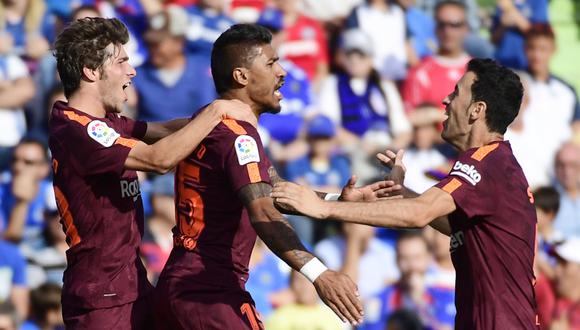Barcelona padeció más de la cuenta frente a un rival que sobre el libreto era inferior. La escuadra azulgrana logró revertir el resultado gracias a los golazos de Denis Suárez y Paulinho. (Foto: AFP)