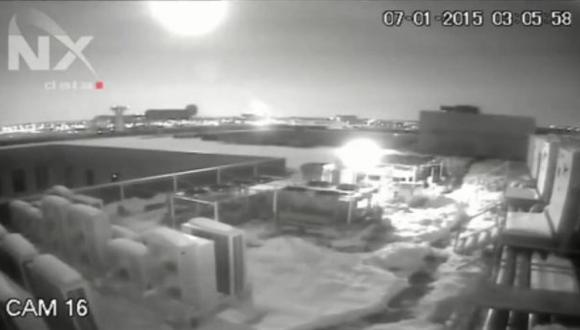 YouTube: explosión de meteorito convirtió la noche en día