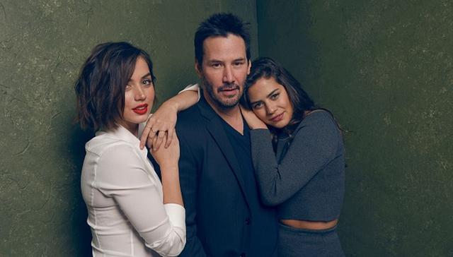 Keanu Reeves junto a las actrices Ana de Armas y Lorenza Izzo. (Foto: Agencia).