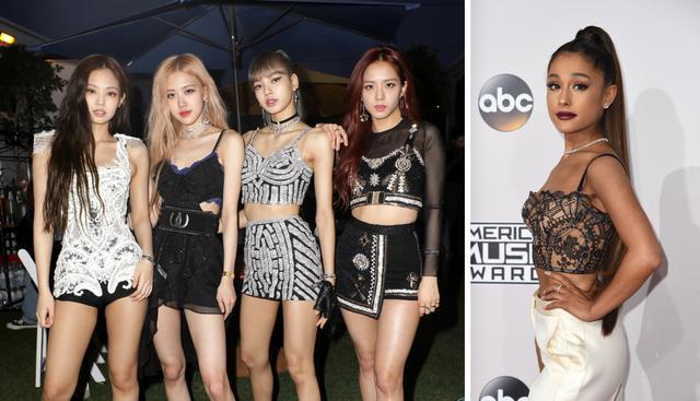 Ariana Grande y BLACKPINK: la amistad que inició con “covers”  (Fotos: AFP)