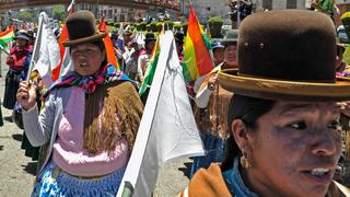 Bolivia: Simpatizantes de Evo Morales se movilizan en La Paz para defender su “triunfo” electoral | FOTOS