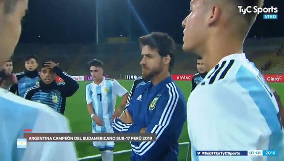 Pablo Aimar, DT Selección Argentina Sub 17, y su reacción tras ser goleado por Ecuador. (Video: TyC Sports)