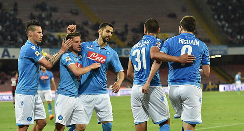 Nápoles aplastó al Milan en la Serie A. (Foto: Getty Images)
