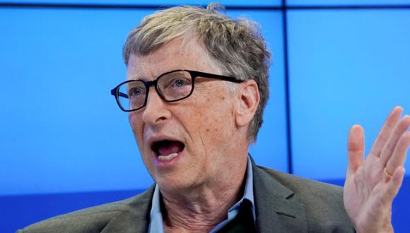 Bill Gates durante la reunión anual del Foro Económico Mundial (WEF) en Davos, Suiza, el 25 de enero de 2018. (Foto: REUTERS / Denis Balibouse).