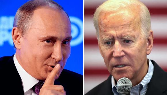 Kis presidentes de Rusia Vladimir Putin y de Estados Unidos Joe Biden.