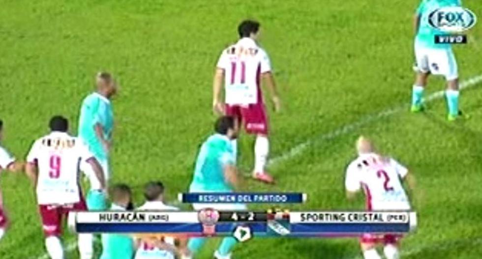 Sporting Cristal fue derrotado por Huracán en Argentina por Copa Libertadores. (Foto: Captura)