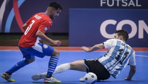 Argentina cayó por 3-2 frente a Paraguay en la disputa por el tercer puesto de la Finalíssima Futsal 2022. Foto: Captura